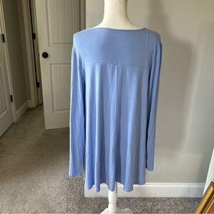 aerie Light Periwinkle Long Sleeve Swing Tunic